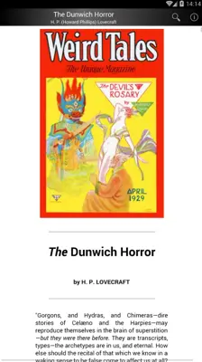 The Dunwich Horror android App screenshot 0